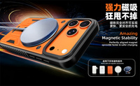 Pour Apple iPhone 18 Pro Max/17Air/16 Plus, charge sans fil, protection complète, rotation à 360 degrés, support magnétique, coque antichoc