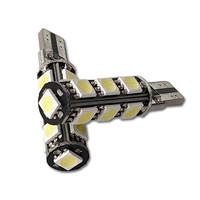 RCJ 12V 3W Metall Auto LED Innenbeleuchtung T10/W5W Canbus 13SMD 5050 Weiß Blau Rot Gelb Grün Universelle Passform Direkter Anschluss
