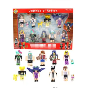 Vente en gros de mini poupées de personnages de jeux de dessins animés avec accessoires figurine robloxes 6 styles