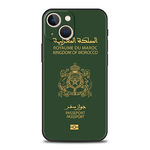 Coque Souple en TPU à Sublimation Drapeau du Maroc pour <span class=keywords><strong>iPhone</strong></span> XS <span class=keywords><strong>XR</strong></span> 11 12 13 14 15 16 17 Pro Max, Étui de Téléphone Portable Personnalisé Passeport Carte - Product Image 2