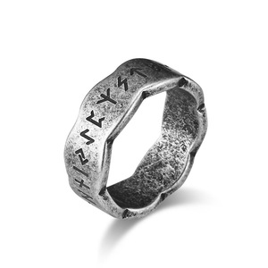 Nordic Viking Letter Titanium Steel <b>Ring</b> Men's Punk Jewelry Gift Fashion <b>Rings</b> - Product Image 5