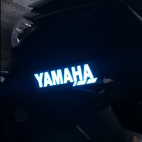 Autocollants décoratifs électroluminescents à haute luminosité pour moto avec lumière constante ou effet de clignotement automatique