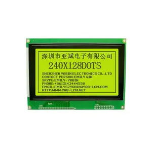 144x104MM 20PIN 240X128单色图形Lcd显示模块