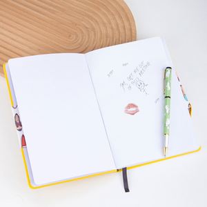 Custom Logo Branded Journal Notebook Soft Cover Sketchbook & Planner Promotional Print <b>Note</b> <b>Book</b> with Leather Cover - Product Image 5