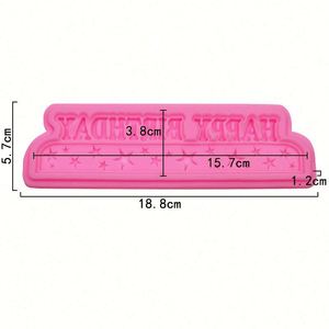 Standard Food Grade Fondant Happy Birthday Shape Easter <b>Egg</b> Cake <b>Mold</b> <b>Silicone</b> Letters <b>Molds</b> . OEM\ODM - Product Image 2