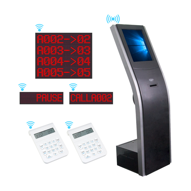 17 Inch Ticket Smart Screen Token Dispenser Wireless LED/LCD Token Number Display Queue Management System for Hospital/bank