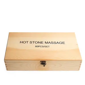 Juego de masaje corporal de basalto Natural, piedras de masaje de piedra caliente para SPA,Sauna, personalizable, nuevo diseño