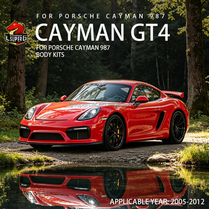 Kit de Carrocería GT4 para Porsche <span class=keywords><strong>Boxster</strong></span> Cayman 987 2009-2012, Kit de Carrocería Tuning Retrofit para Porsche 987, Piezas de Repuesto para Automóviles - Product Image 1