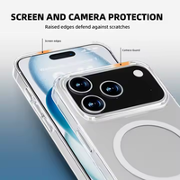 Coque de Téléphone Mobile Transparente Anti-Chute Magnétique Robuste Fabrication en Gros pour iPhone 17 Pro Max Anti-Choc Claire