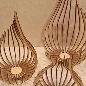 Wooden <b>Candle</b> <b>Holder</b> Tapered Shape Desktop Home Decoration Wedding Use - Product Image 1