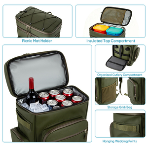 Sac à dos isotherme Everich - Sac à <span class=keywords><strong>déjeuner</strong></span> isotherme souple à double couche de 30 L pour le camping, la plage, la randonnée et les courses - Product Image 3