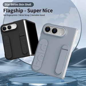 เคสโทรศัพท์มือถือแบบสายรัดข้อมือแบบด้านรุ่นใหม่สำหรับ iPhone Duo พร้อมฟิล์มกันรอยหน้าจอ ที่วางโทรศัพท์แบบซ่อน ป้องกันการกระแทก ฝาหลังแข็ง - Product Image 2