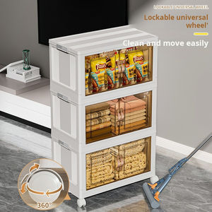 2024 Modernes Klappschrank-Aufbewahrungssystem mit Kunststoff-<span class=keywords><strong>Organizer</strong></span> und Faltbaren Aufbewahrungsboxen für das Badezimmer - Product Image 5