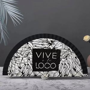 Abanico de Mano de Madera Tallado, Ecológico, con Forro de Bambú, Diseño de Pirámide, Hecho a Mano, Personalizado, Regalo de Decoración para el Hogar y Bodas - Product Image 3