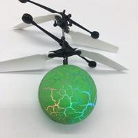 Schwebender Regenbogen-Kristallkugel-Helikopter mit Bienensensor, Flugspielzeug mit Lichteffekten und Einzigartiger Fernbedienung für Kinder