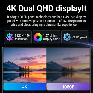 จอเกมมิ่ง SADES SP-Whale ขนาดใหญ่ 49 นิ้ว แบบโค้ง OLED 240Hz ตอบสนอง 0.03ms จอแสดงผลแบบอัลตร้าไวด์ สำหรับเล่นเกมบนพีซีและ PS5 - Product Image 5