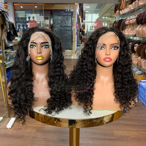 Peluca de Cabello Humano Virgen Vietnamita con Ondas Profundas Sueltas de 20 Pulgadas y 13x4, Pelucas de Cabello Humano Virgen Sin Procesar para Mujeres Negras con Frente Transparente - Product Image 2