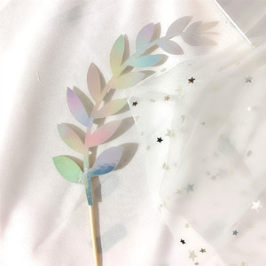 Decoraciones de Pastel de Sirena con Miel y Dulzura, Insertos Acrílicos de Algas Marinas Cortadas con Láser para Mesa de Postres de Fiesta de Cumpleaños - Product Image 2