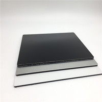 Panneau composite en aluminium mat, 3mm 6mm, 10 pièces, argent, noir, blanc