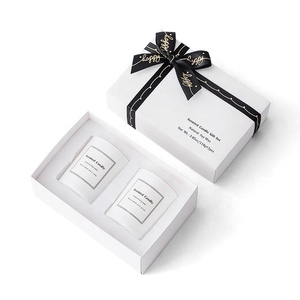 wholesale low moq custom personalised private label luxury gift box soy aroma scented candle gift set
