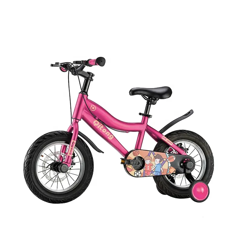 어린이 6-8 소녀를위한 작은 아이 자전거를위한 핑크 색 어린이 자전거