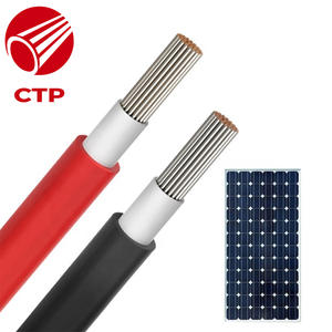 Câble PV unipolaire H1Z2Z2-K 10mm2 pour TUV pour conducteur en cuivre étamé résistant aux UV isolé en caoutchouc XLPE certifié pour solaire - Product Image 1