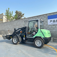 Cinese nuovo caricatore elettrico 1.2ton 1200kg alimentato a batteria elettrico multifunzione piccolo caricatore con cabina