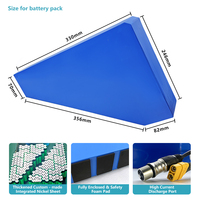 Personnalisé 48V 52V 60V 72V 20AH 30AH 40AH 45AH 50AH Triangle Ebike Batterie VTT Triangle Sac Batteries avec Chargeur BMS