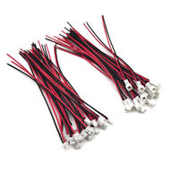 1 Kabel JST 2-pin 25mm dengan Konduktor Tembaga Berlapis Timah Berisolasi PVC 100mm untuk Aplikasi Elektronik
