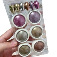 Poudre Magique Ultra-Brillante pour Nail Art Effet Miroir Or Argent Champagne Poudre Laser Titane Motif Galaxie Électroplaqué