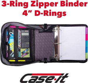 BSCI Factory Wholesale Zipper Round Ring Binder 15-Inch Laptop <b>Tablet</b> Padfolio Binder Travel Documents <b>Holder</b> Organizer - Product Image 5