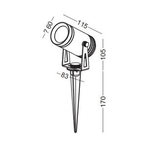 Ngoài trời không thấm nước nhôm + thép không gỉ 6 wát LED Spotlight COB LED Flood Lights - Product Image 1