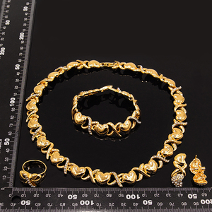 Yulaili Ultima Collezione di Gioielli 'Ti Amo <span class=keywords><strong>Xoxo</strong></span>' con Collana Abbraccio e Bacio, Modelli di Tendenza per Accessori da Matrimonio - Product Image 5