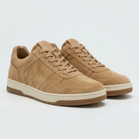 Chaussures de marche basses personnalisées pour hommes en cuir et daim de luxe à lacets avec logo – Fabricants de chaussures à faible MOQ