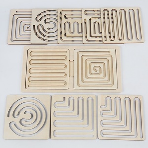 Trẻ em gỗ dán bút theo dõi đào tạo Đồ chơi giáo dục sớm giác ngộ trái não phải phát triển trò chơi tập trung Đào Tạo - Product Image 5