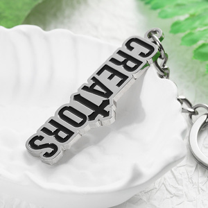 Llavero de Metal Personalizado, Plateado, con Esmalte Suave y Duro, Personalización de Llaveros, Anillos de <span class=keywords><strong>Llaves</strong></span> con Logotipo de Metal Colorido, Venta al por Mayor - Product Image 4