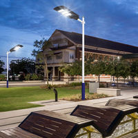Lampes LED solaires 100W-300W, lampadaires solaires, éclairage de cour