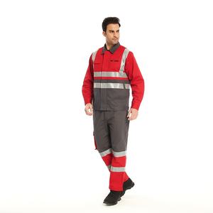 卸売衣料 防火 反射 作業服 ストリップ付きカバーオール 難燃衣料 ユニフォーム - Product Image 4