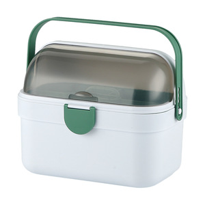 Portable Plastic Medicine <b>Storage</b> Box With Handle Multi-size For Home Use <b>Pill</b> Organizer <b>Case</b> With Clear Lid And Compartment - Product Image 3