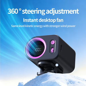 Hxtc88 Nouveau Ventilateur Portable Personnel à Clipser sur la Ceinture, Mini Parapluie, Refroidissement par Air, 100 Vitesses, Affichage LED, Rechargeable par USB - Product Image 5