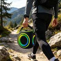 Haut-parleur Bluetooth 5.3 DSP pour l'extérieur, haut-parleur de basses 105 mm + 31 mm 90 W, étanche IPX6, 9000 mAh, longue durée de lecture, audio portable