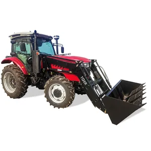 Ön yükleyici eki ile TDER tarım traktör tarım makineleri 100hp 120hp çiftlik traktörü