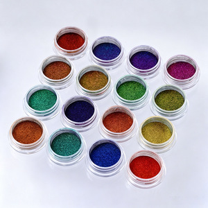 Poudre à ongles effet miroir magique caméléon optique, paillettes chromées irisées changeantes de couleur pour manucure, nail art, fournitures de salon - Product Image 1