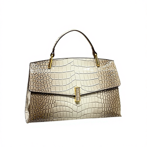 Borsa da <span class=keywords><strong>donna</strong></span> con motivo quadrato per uso quotidiano borsa Messenger da <span class=keywords><strong>donna</strong></span> alla moda alligatore - Product Image 4