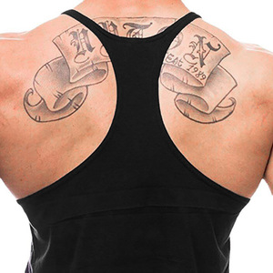 <span class=keywords><strong>Débardeur</strong></span> de sport pour homme en coton tricoté respirant à séchage rapide – Idéal pour l'été, le fitness, le basketball, la course à pied et les entraînements sportifs décontractés - Product Image 2