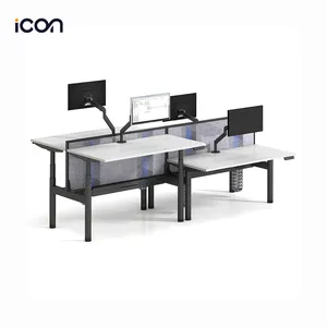 Ergonomic Electric Computer Height Adjustable Standing Lift Up Modular Desk Table with Lifting Computer Pc Monitor