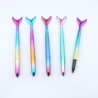 Stylo à encre gel sirène de dessin animé brillant coloré UV pour enfants