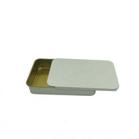 Pequeña caja de lata de metal deslizante para caramelos de menta impresión personalizada caja de lata de grado alimenticio caja de lata de metal