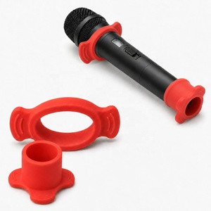 Custom Anti-Rolling Ring Wireless Microphone Holder Shakeproof Mic Protection Silicone <b>Rubber</b> Bottom Rod Sleeve for Microphone - Product Image 2