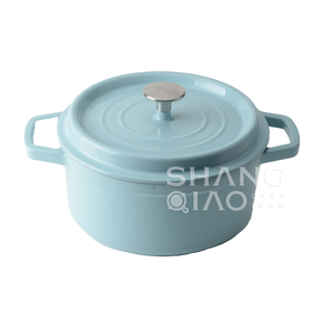 Batterie de cuisine en fonte pour four hollandais <span class=keywords><strong>Mni</strong></span> vente en gros Casserole en fonte émaillée - Product Image 1